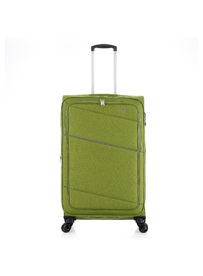 HT H.T 3-Piece Luggage Set | Soft Shell Travel Bag Suitcases | Lightweight Expandable Trolley Luggage Bag Set (82 Liters, Lightweight Travel Suitcase) (Checked-Large 28"-Inch) - Image 1